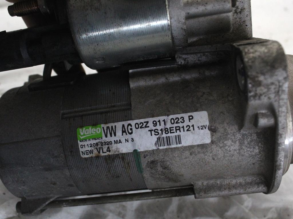 ZAGANJAC MOTORJA  OEM N. 02Z911023P ORIGINAL REZERVNI DEL AUDI A3 MK2R 8P 8PA 8P1 8P7 (2008 - 2012)DIESEL LETNIK 2010