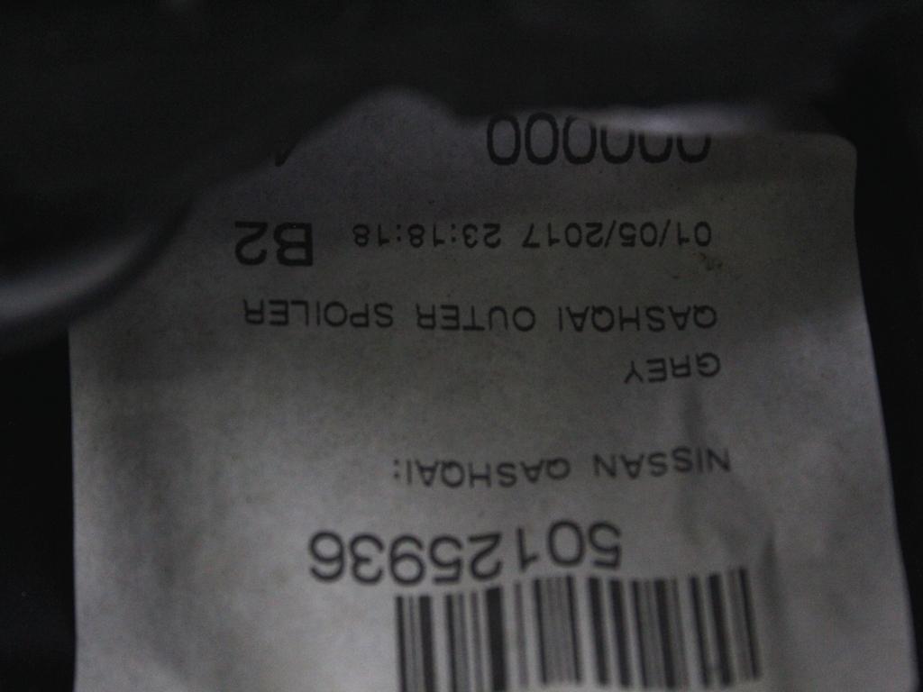 ZADNJI SPOJLER OEM N. 960304ES5B ORIGINAL REZERVNI DEL NISSAN QASHQAI J11 (2013 - 2021)DIESEL LETNIK 2017