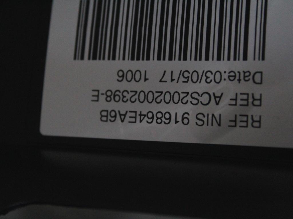 POMICNO PANORAMSKO OKNO  OEM N. 916864EA6B ORIGINAL REZERVNI DEL NISSAN QASHQAI J11 (2013 - 2021)DIESEL LETNIK 2017