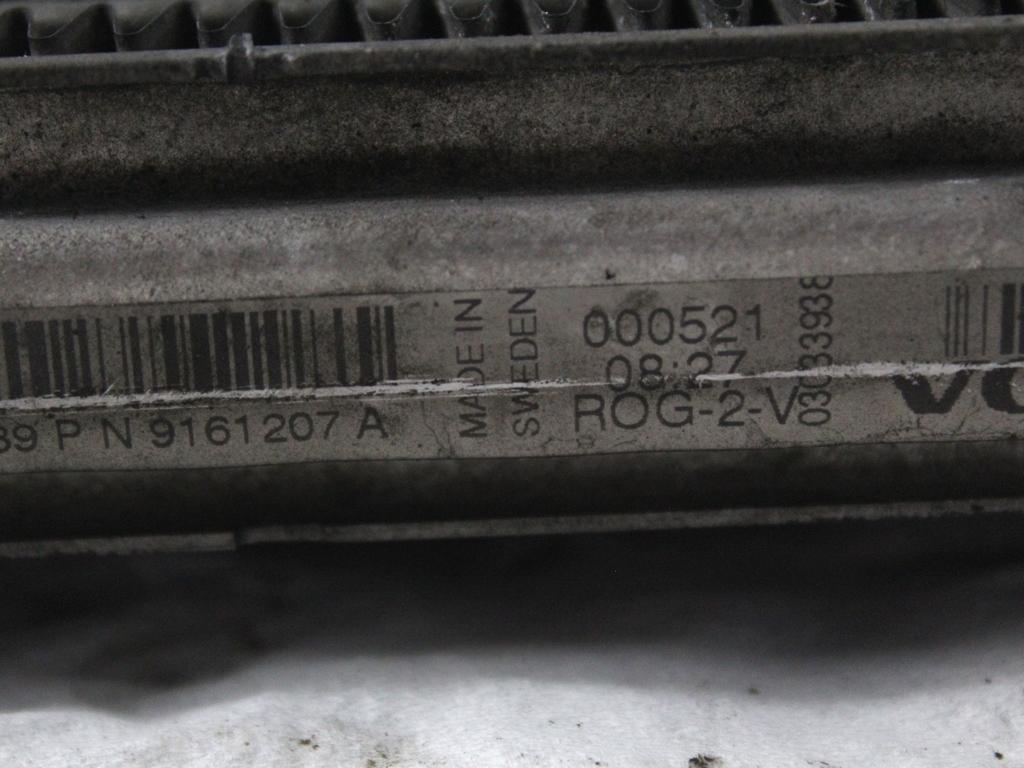 HLADILNIK INTERCOOLER OEM N. 9161207 ORIGINAL REZERVNI DEL VOLVO V70 MK2 285 (2000 - 2007) DIESEL LETNIK 2000