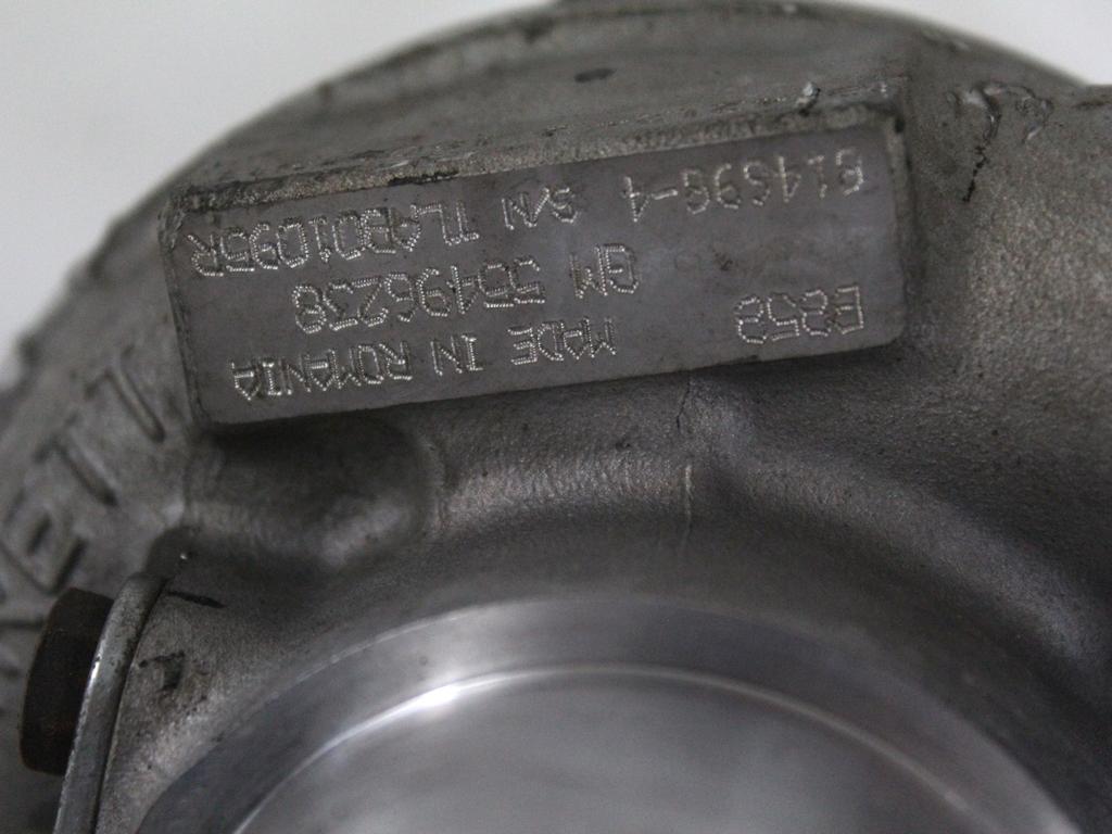TURBINA OEM N. 55496238 ORIGINAL REZERVNI DEL OPEL ASTRA K B16 5P/3P/SW (2015 - 2021)DIESEL LETNIK 2017