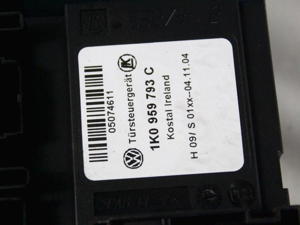 MEHANIZEM DVIGA SPREDNJIH STEKEL  OEM N. 17484 SISTEMA ALZACRISTALLO PORTA ANTERIORE ELETTR ORIGINAL REZERVNI DEL VOLKSWAGEN GOLF V 1K1 1K5 MK5 BER/SW (02/2004-11/2008) DIESEL LETNIK 2005