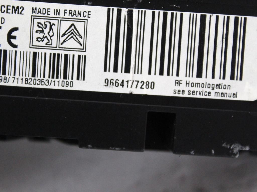 RAZNE KRMILNE ENOTE  OEM N. 9664177280 ORIGINAL REZERVNI DEL PEUGEOT 207 / 207 CC R WA WC WD WK (05/2009 - 2015) DIESEL LETNIK 2011