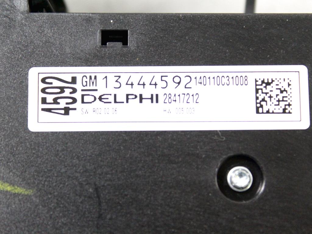 CELNA ENOTA ZA UPRAVLJANJE RADIA/NAVIGACIJ OEM N. 13444592 ORIGINAL REZERVNI DEL OPEL ASTRA J P10 5P/3P/SW (2010 - 2015) DIESEL LETNIK 2014