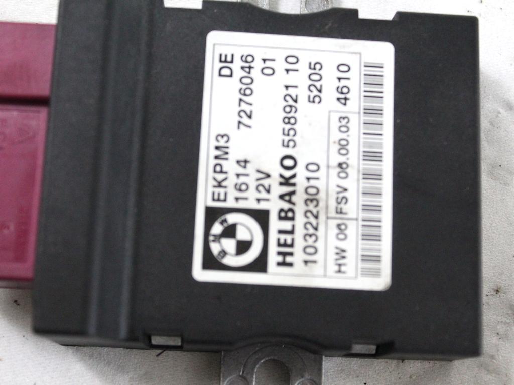 RACUNALNIK CRPALKE GORIVA  OEM N. 7276046 ORIGINAL REZERVNI DEL BMW SERIE 3 BER/SW/COUPE/CABRIO E90/E91/E92/E93 LCI R (2009 - 2012) DIESEL LETNIK 2010