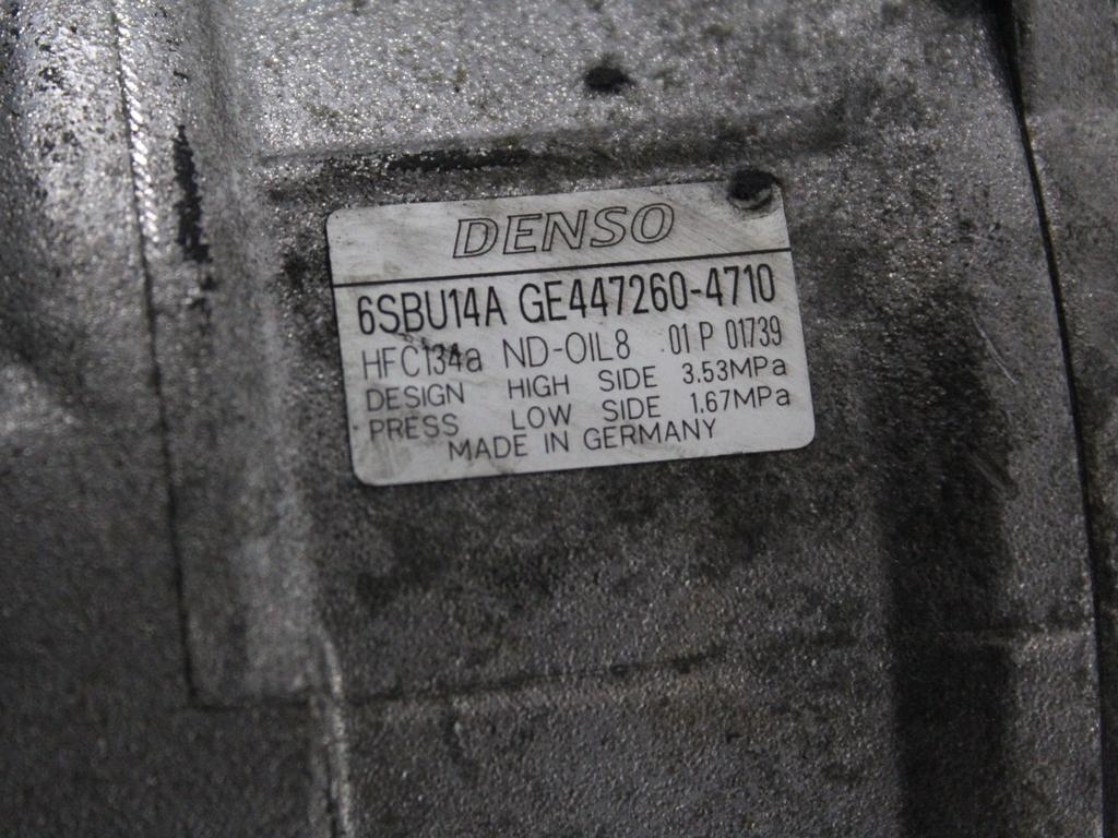 KOMPRESOR KLIME  OEM N. 64529223694 ORIGINAL REZERVNI DEL BMW SERIE 3 BER/SW/COUPE/CABRIO E90/E91/E92/E93 LCI R (2009 - 2012) DIESEL LETNIK 2010