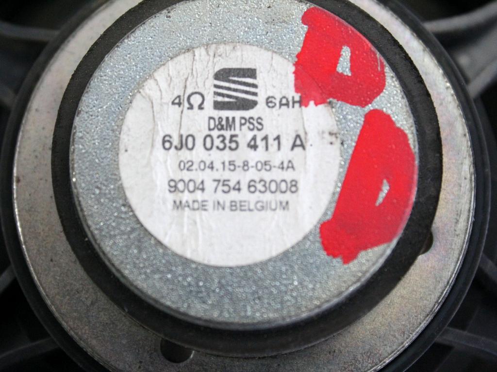 ZVOCNIKI OEM N. 6J0035411A ORIGINAL REZERVNI DEL SEAT IBIZA 6J5 6P1 MK4 R BER/SW (2012 -2017) BENZINA LETNIK 2015
