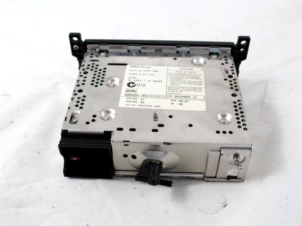 RADIO CD / OJACEVALNIK / IMETNIK HIFI OEM N. 6917521 ORIGINAL REZERVNI DEL MINI ONE / COOPER / COOPER S R50 R52 R53 (2001-2006) BENZINA LETNIK 2001