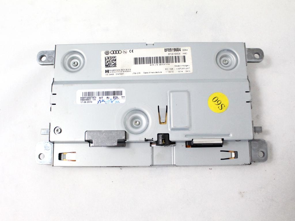 NAVIGCIJA  OEM N. 8F0919604 ORIGINAL REZERVNI DEL AUDI A5 8T COUPE/5P (2007 - 2011) DIESEL LETNIK 2011