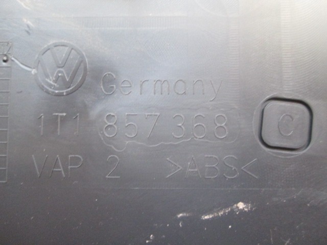 PREDAL ZA DOKUMENTE OEM N. 1T1857368 ORIGINAL REZERVNI DEL VOLKSWAGEN TOURAN 1T1 MK1 (2003 - 11/2006) DIESEL LETNIK 2004