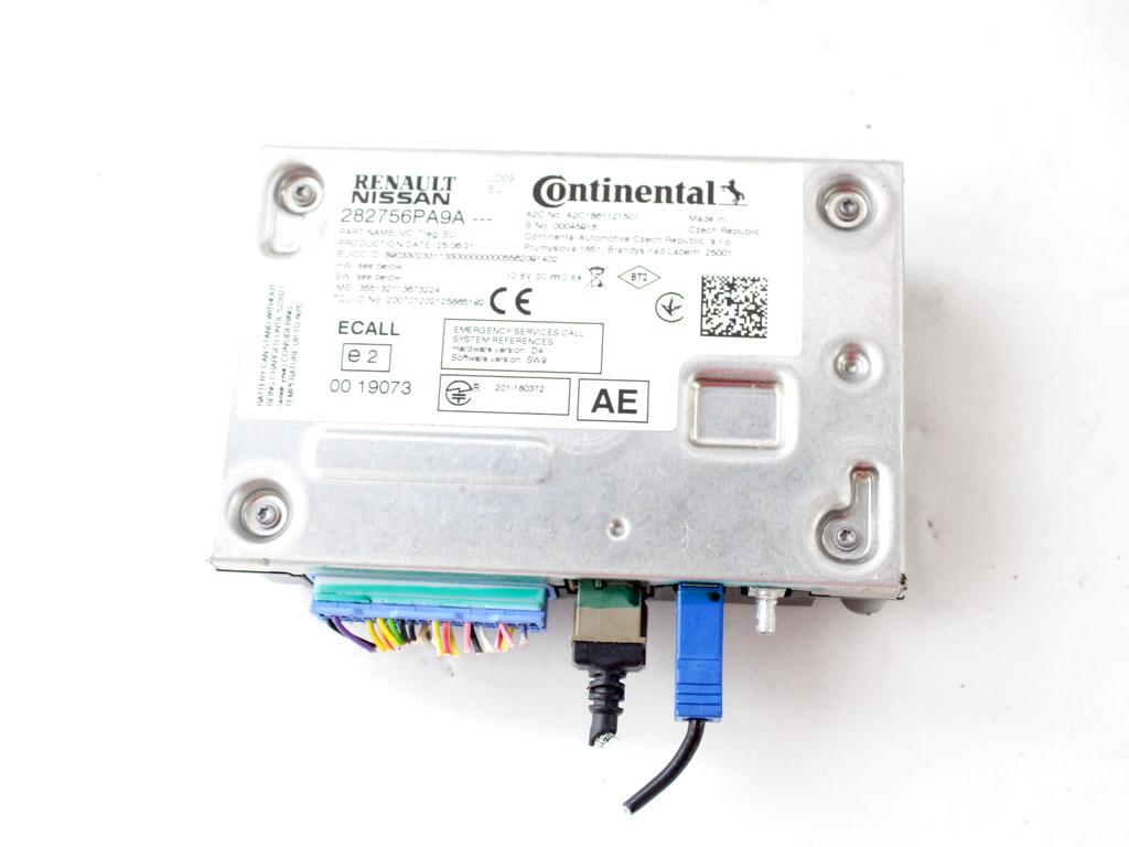 KRMILNA ENOTA NAVIGACIJSKE ENOTE OEM N. 282756PA9A ORIGINAL REZERVNI DEL NISSAN JUKE F16 (DAL 2019)BENZINA LETNIK 2021