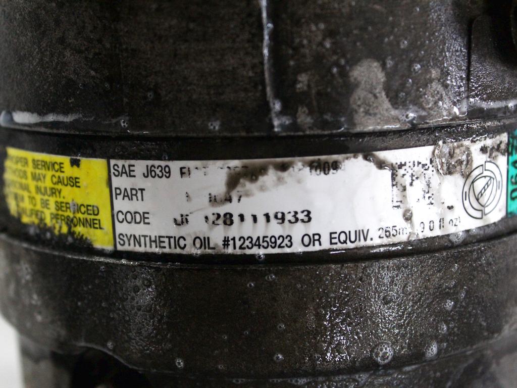 KOMPRESOR KLIME  OEM N. 51810094 ORIGINAL REZERVNI DEL FIAT MULTIPLA 186 R (2004 - 2010) BENZINA/METANO LETNIK 2009