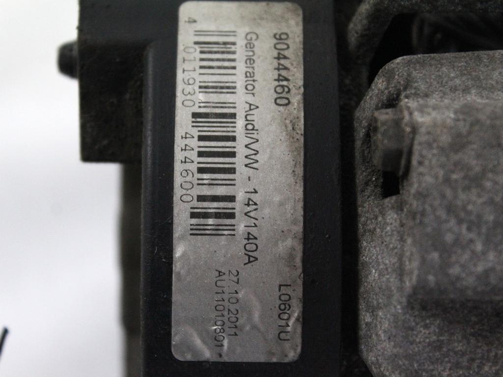 ALTERNATOR OEM N. 028903029Q ORIGINAL REZERVNI DEL AUDI A4 B6 8E2 8E5 BER/SW (2001 - 2005) DIESEL LETNIK 2002