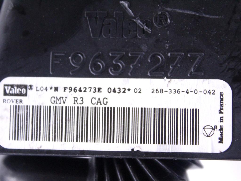 VENTILATOR  KABINE  OEM N. JGB000040 ORIGINAL REZERVNI DEL MG ZR (2001 - 2005) BENZINA LETNIK 2006