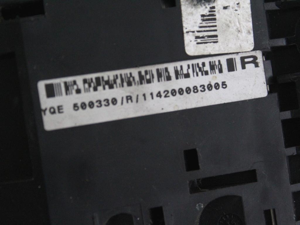 VAROVALKE/RELE' OEM N. YQE500330 ORIGINAL REZERVNI DEL LAND ROVER FREELANDER L314 R 3/5 PORTE (2000 - 2006) DIESEL LETNIK 2006