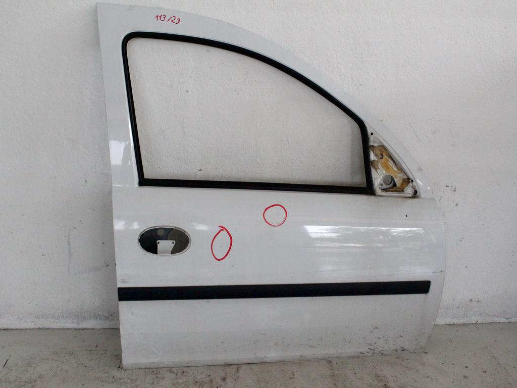 SPREDNJA DESNA VRATA SOVOZNIK OEM N. 13227381 ORIGINAL REZERVNI DEL OPEL COMBO C (2001 - 2011) BENZINA/METANO LETNIK 2009