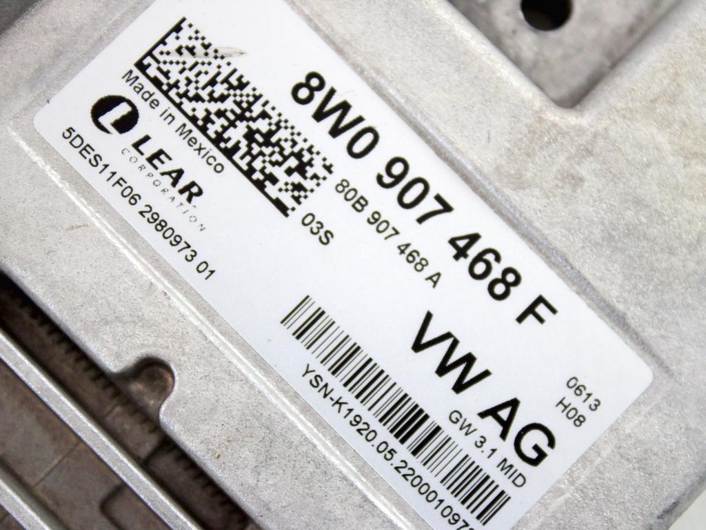 RACUNALNIK VMESNIKA (GATEWAY) OEM N. 8W0907468F ORIGINAL REZERVNI DEL AUDI Q5 80A R (DAL 2021)IBRIDO (ELETRICO-BENZINA) LETNIK 2022