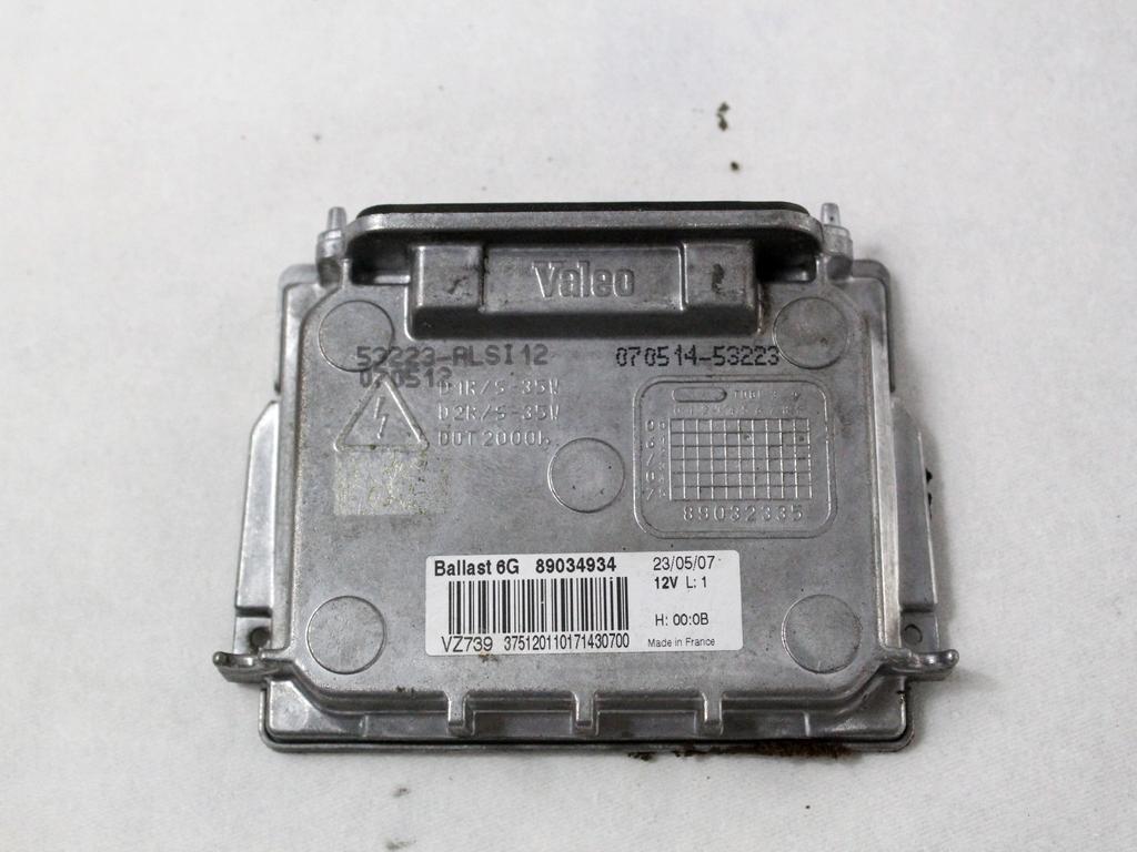 RACUNALNIK KSENONSKIH ZAROMETOV OEM N. 89034934 ORIGINAL REZERVNI DEL VOLVO XC90 275 MK1 (2002 - 2014)DIESEL LETNIK 2008