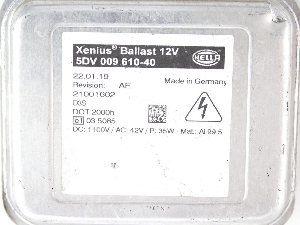 RACUNALNIK KSENONSKIH ZAROMETOV OEM N. 63117248050 ORIGINAL REZERVNI DEL BMW X5 E70 LCI (2010-2013)DIESEL LETNIK 2012