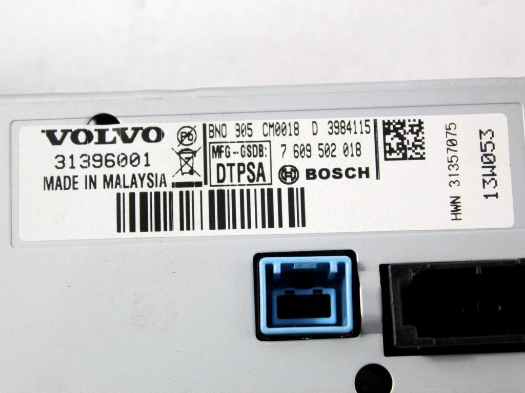 NAVIGCIJA  OEM N. 31396001 ORIGINAL REZERVNI DEL VOLVO V60 MK1 (2010 - 2018)DIESEL LETNIK 2013