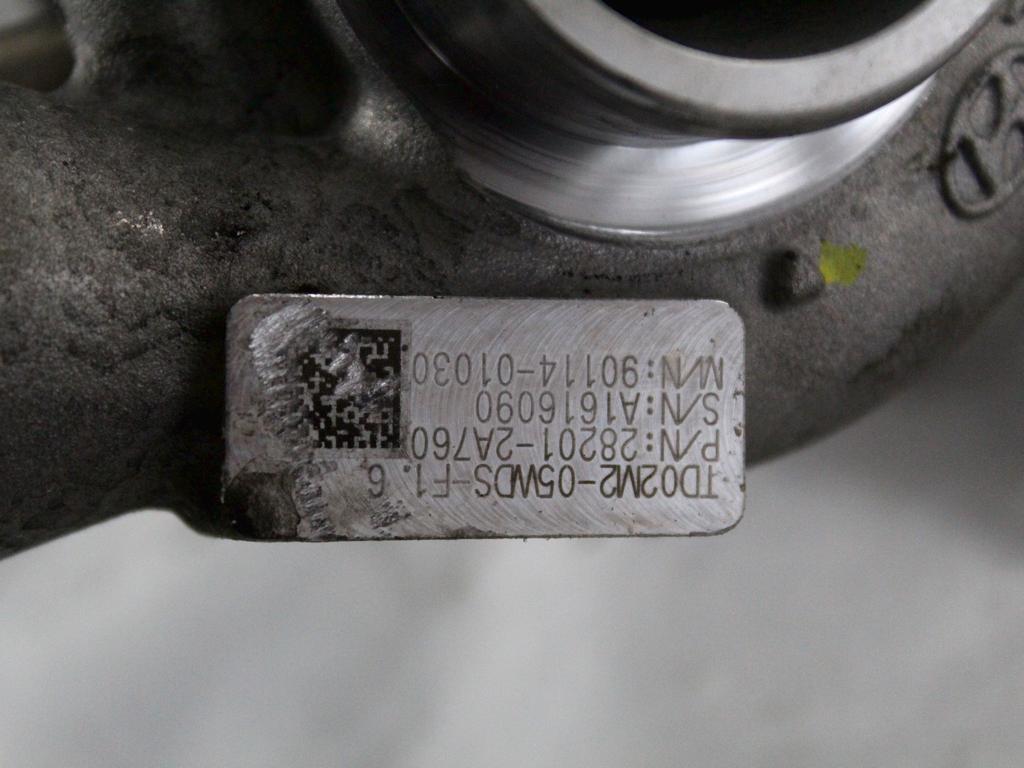 TURBINA OEM N. 282012A760 ORIGINAL REZERVNI DEL KIA VENGA YN (2010 - 2019)DIESEL LETNIK 2016