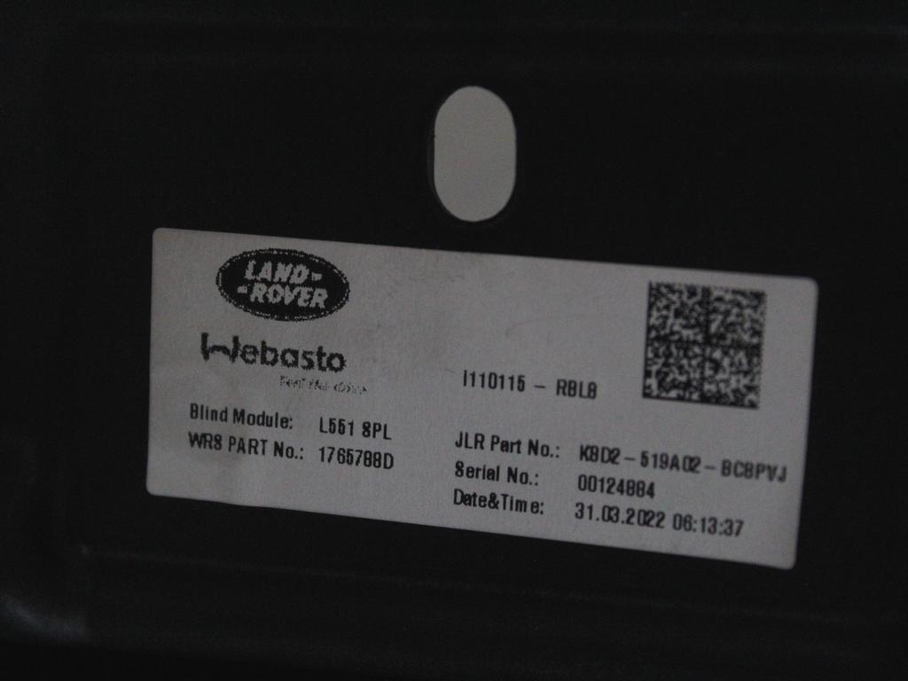 OKVIR NAPE OEM N. K8D2-519A02-BCBPVJ ORIGINAL REZERVNI DEL LAND ROVER RANGE ROVER EVOQUE L551 (DAL 2019)IBRIDO (ELETTRICO-DIESEL)   LETNIK 2021