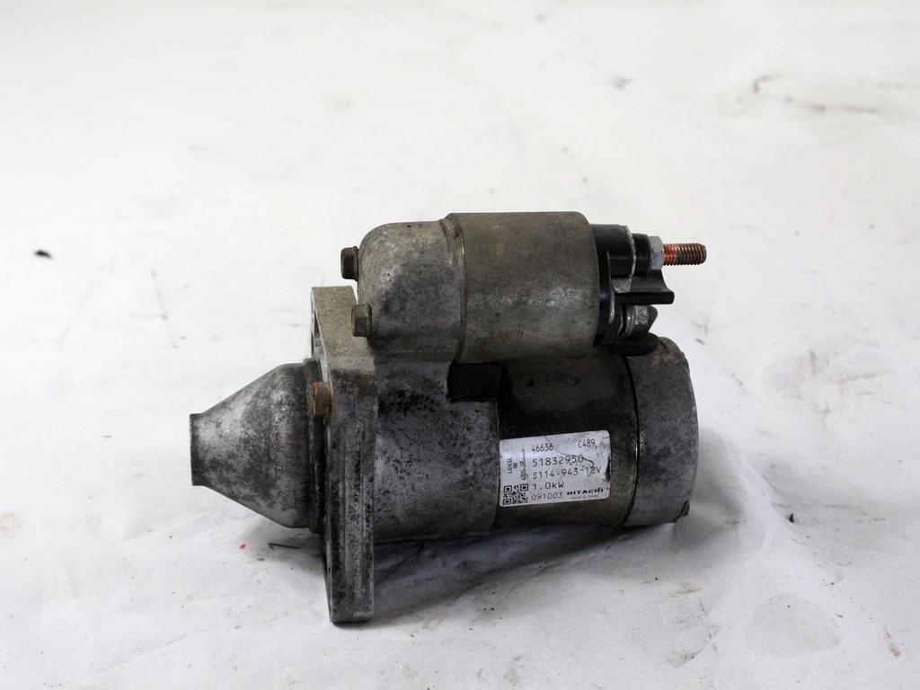 ZAGANJAC MOTORJA  OEM N. 51832950 ORIGINAL REZERVNI DEL ALFA ROMEO MITO 955 (2008 - 2018) BENZINA/GPL LETNIK 2010