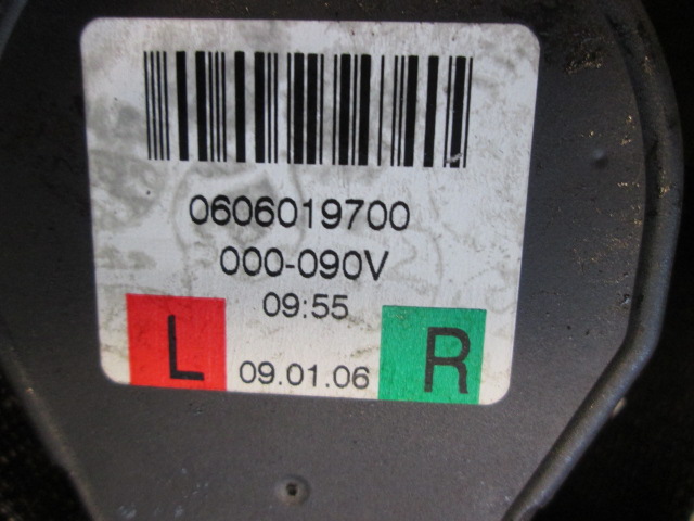 VARNOSTNI PAS OEM N. 72119117254 ORIGINAL REZERVNI DEL BMW SERIE 3 BER/SW/COUPE/CABRIO E90/E91/E92/E93 (2005 -2009) DIESEL LETNIK 2006