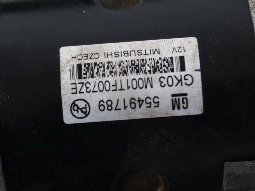 ZAGANJAC MOTORJA  OEM N. 55491789 ORIGINAL REZERVNI DEL OPEL ASTRA K B16 5P/3P/SW (2015 - 2021)DIESEL LETNIK 2017