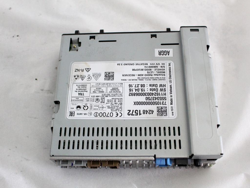RADIO CD / OJACEVALNIK / IMETNIK HIFI OEM N. 42481572 ORIGINAL REZERVNI DEL OPEL ASTRA K B16 5P/3P/SW (2015 - 2021)DIESEL LETNIK 2017