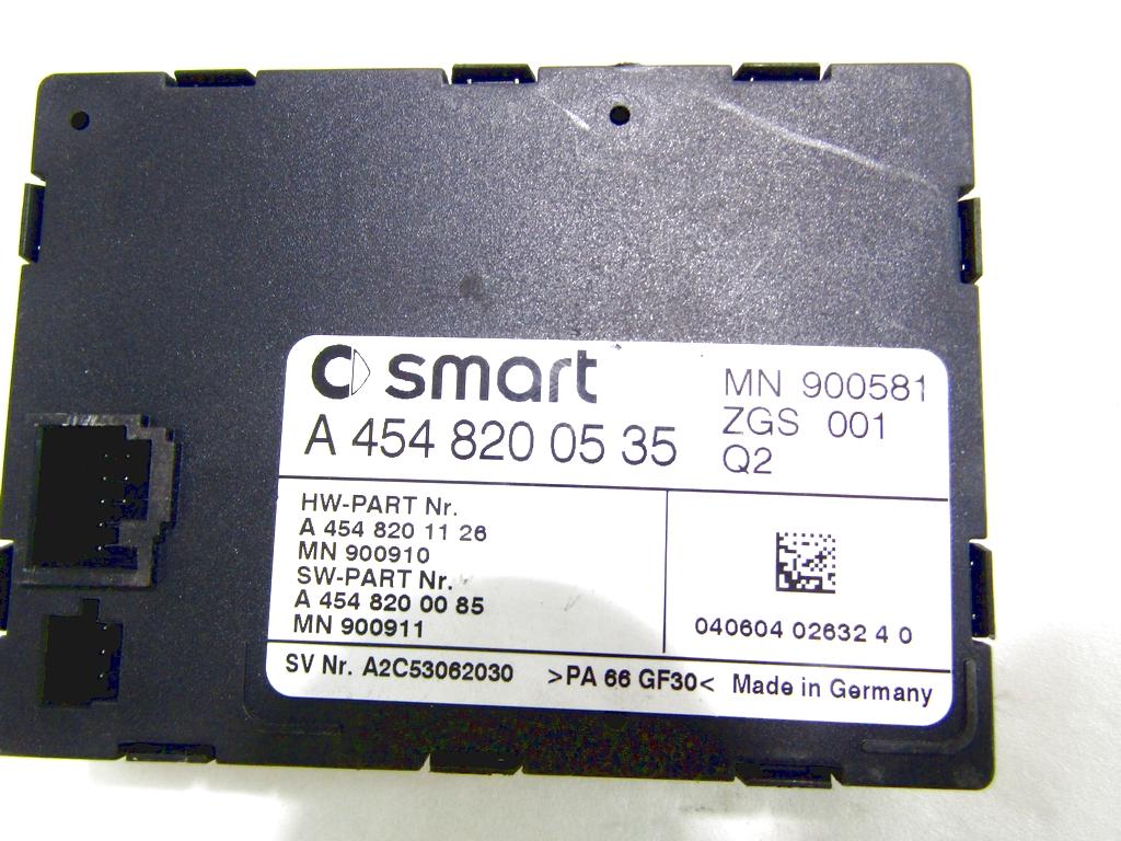A4548200535 CENTRALINA IMMOBILIZER SMART FORFOUR 1.1 B 55KW 5M 5P (2005) RICAMBIO USATO