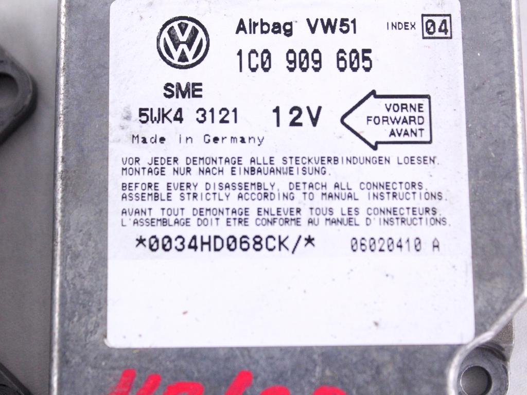 10 CENTRALINE AIRBAG USATE NON FUNZIONANTI DA RICODIFICARE 1T0909605E 1C0909605K 6R0959655K 1K0909605AE 6Q0909605AD 1K0909605AE 6R0959655K 4F0959655B 1C0909605 8K0959655B 0285010793 