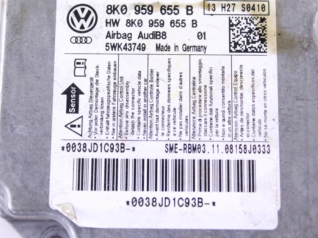 10 CENTRALINE AIRBAG USATE NON FUNZIONANTI DA RICODIFICARE 1T0909605E 1C0909605K 6R0959655K 1K0909605AE 6Q0909605AD 1K0909605AE 6R0959655K 4F0959655B 1C0909605 8K0959655B 0285010793 