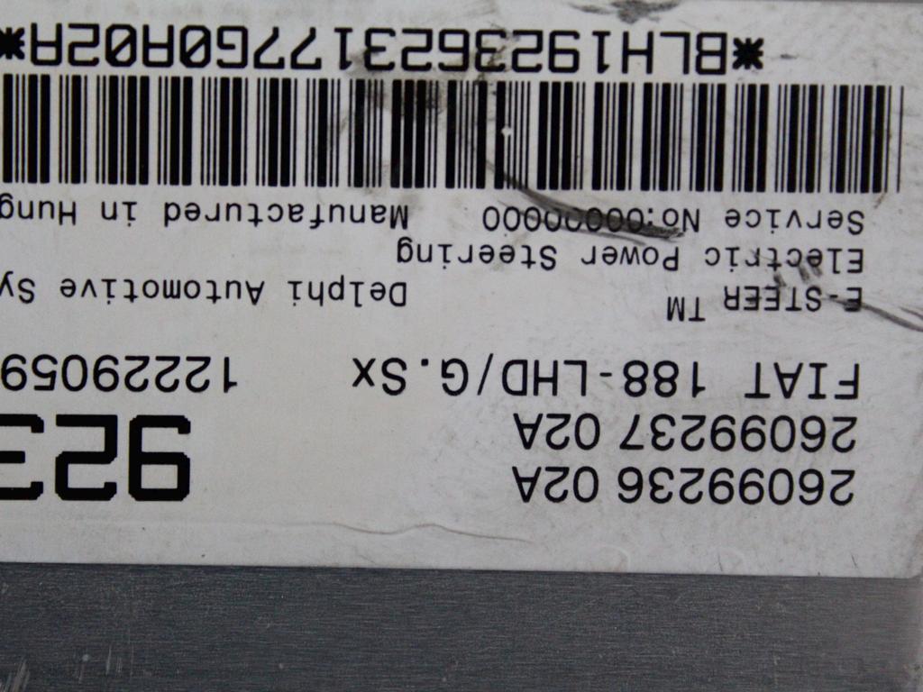 51711765 CENTRALINA SERVOSTERZO ELETTRICO FIAT PUNTO 1.2 B 59KW 5M 3P (2003) RICAMBIO USATO