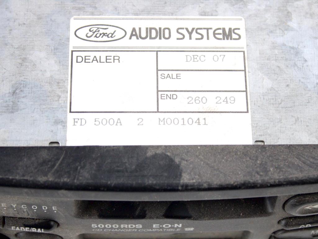 YS4F-18K876-BB AUTORADIO FORD MONDEO SW 2.0 96KW 5P D 5M (2002) RICAMBIO USATO