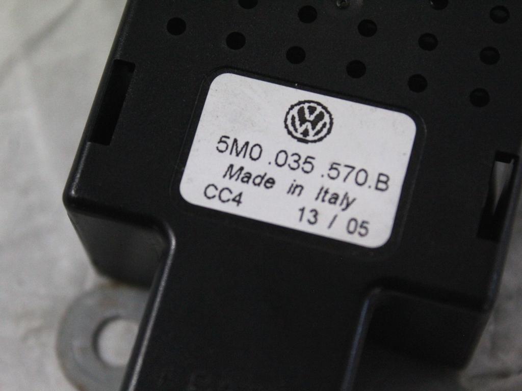 5M0035570B CENTRALINA AMPLIFICATORE ANTENNA VOLKSWAGEN GOLF 5 1.6 B 85KW 6M 3P (2005) RICAMBIO USATO