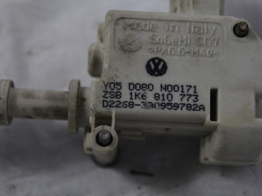 1K6810773 MOTORINO APERTURA CHIUSURA SPORTELLO CARBURANTE VOLKSWAGEN GOLF 5 1.6 B 85KW 6M 3P (2005) RICAMBIO USATO