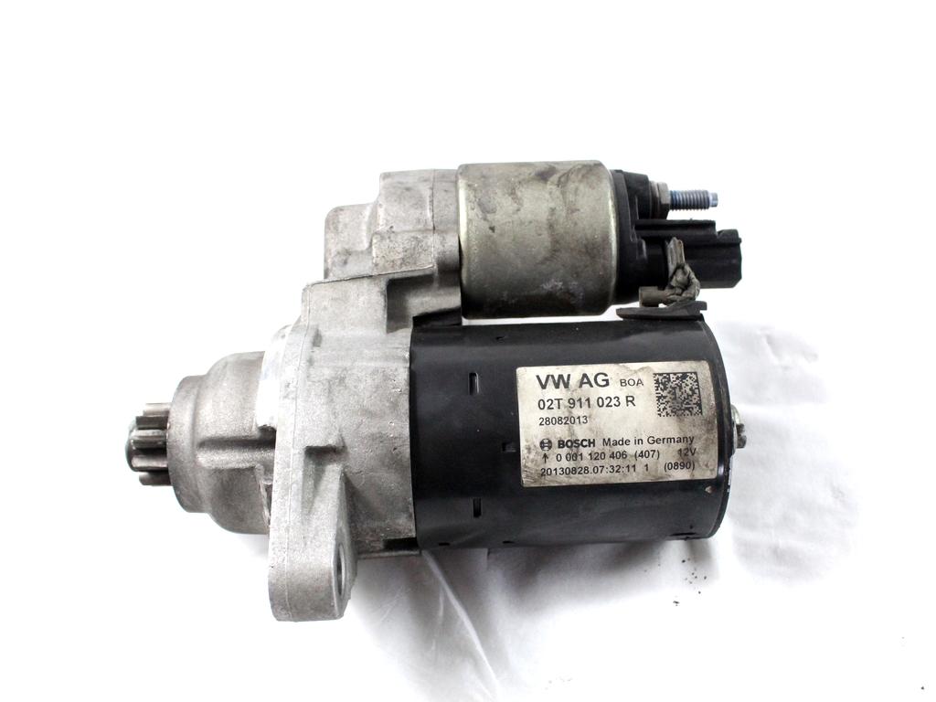 02T911023R MOTORINO AVVIAMENTO VOLKSWAGEN POLO 1.2 B 44KW 5M 5P (2013) RICAMBIO USATO 0001120406