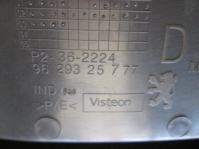 NOTRANJA OBLOGA SPREDNJIH VRAT OEM N. PNADTPG2062ACBR5P ORIGINAL REZERVNI DEL PEUGEOT 206 / 206 CC 2A/C 2D 2E/K (1998 - 2003) BENZINA LETNIK 2003