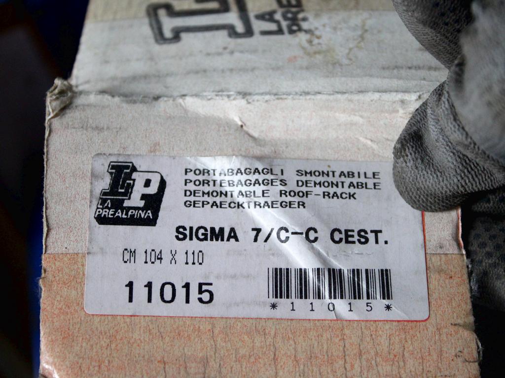 PIANALE PORTAPACCHI PORTABAGAGLI SIGMA CASTELLO RICAMBIO NUOVO (COMPATIBILE CON VEICOLI DOTATI DI BARRE PORTATUTTO)