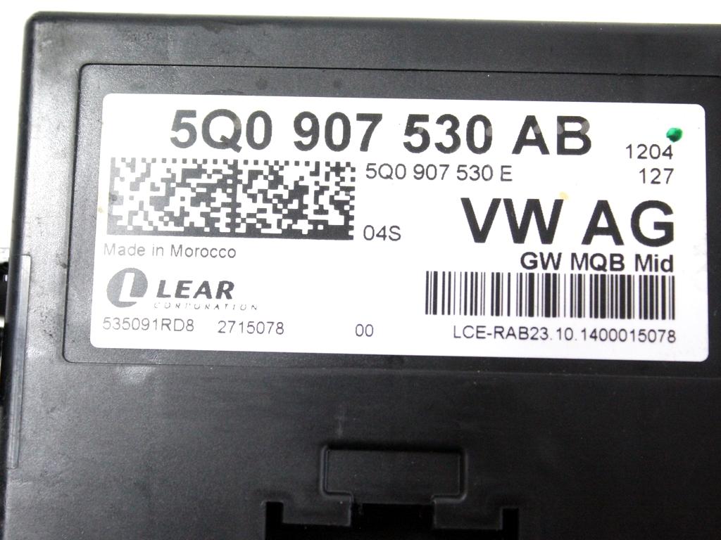 5Q0907530AB CENTRALINA GATEWAY SEAT LEON ST SW 1.4 M 81KW 6M 5P (2015) RICAMBIO USATO