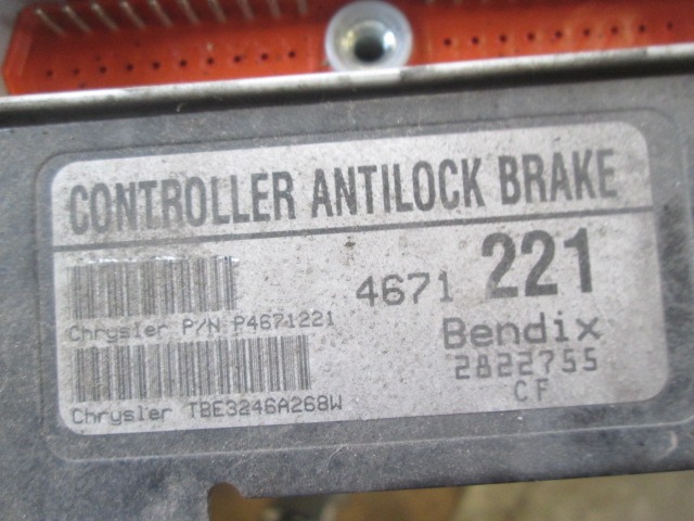 KONTROLA ABS ZAVORE ENOTA  OEM N. 4617221 ORIGINAL REZERVNI DEL CHRYSLER STRATUS JX (1997 - 1999) BENZINA LETNIK 1998