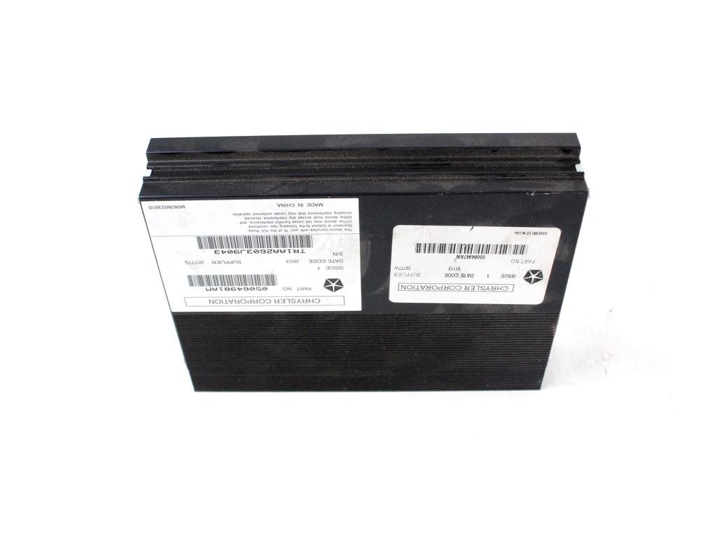 05064981AM AMPLIFICATORE AUDIO FIAT FREEMONT 2.0 D 4X4 125KW AUT 5P (2014) RICAMBIO USATO 05064947AN