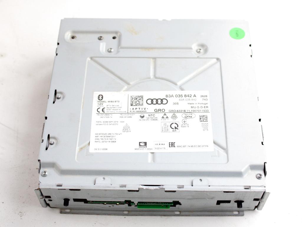 83A035842A CENTRALINA SISTEMA DI NAVIGAZIONE SATELLITARE AUDI Q3 SPORTABACK 2.0 D 110KW AUT 5P (2020) RICAMBIO USATO