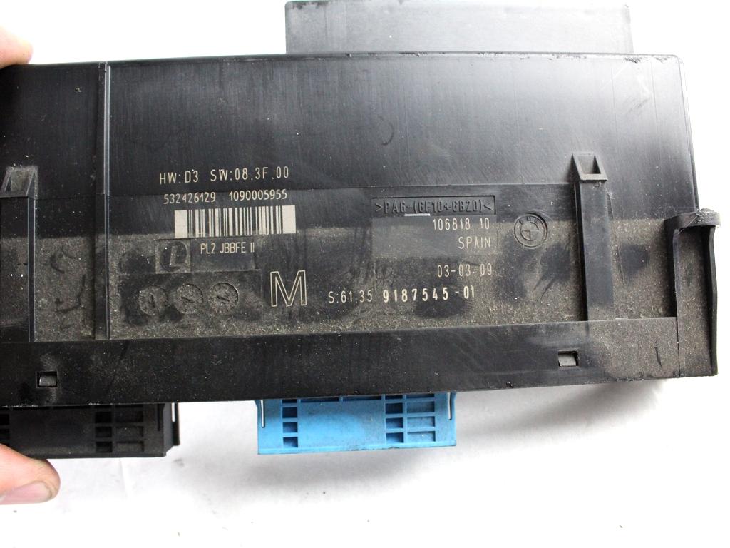 61359187545 CENTRALINA BODY COMPUTER BMW SERIE 3 320D E91 2.0 D 4X4 130KW AUT 5P (2009) RICAMBIO USATO