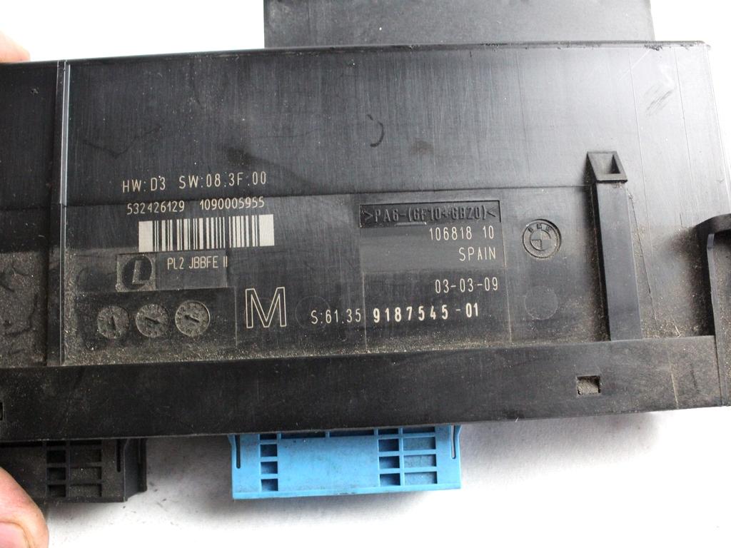 61359187545 CENTRALINA BODY COMPUTER BMW SERIE 3 320D E91 2.0 D 4X4 130KW AUT 5P (2009) RICAMBIO USATO