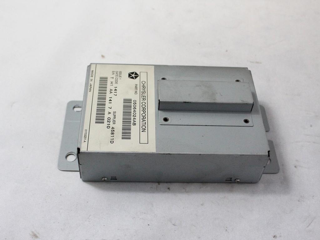 05064024AB CENTRALINA MODULO SISTEMA DI NAVIGAZIONE SATELLITARE JEEP GRAND CHEROKEE 3.0 D 160KW AUT 5P (2008) RICAMBIO USATO