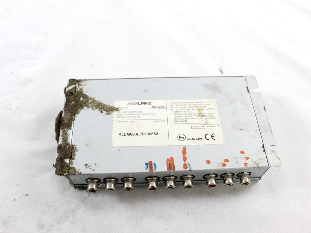 NVE-N099P SISTEMA DI NAVIGAZIONE SATELLITARE E MULTIMEDIALE CON DISPLAY ALPINE JEEP GRAND CHEROKEE 3.0 D 160KW AUT 5P (2008) RICAMBIO USATO CON CENTRALINA RETROCAMERA TUE-T150DV TME-M680EM TME-M680 HCE-C105