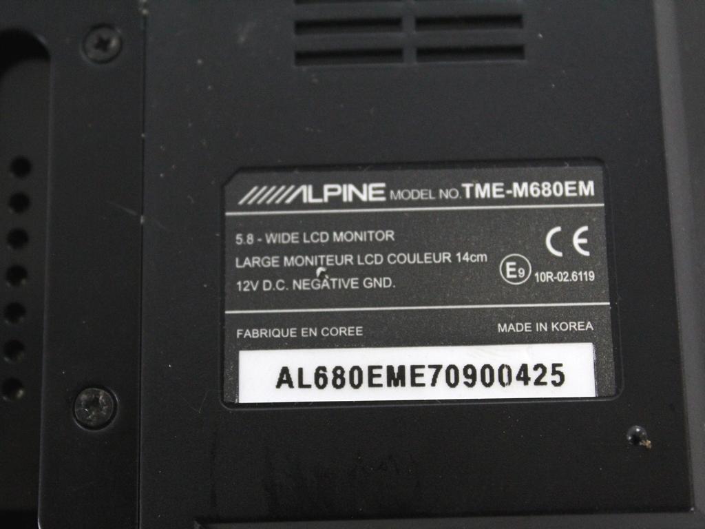 NVE-N099P SISTEMA DI NAVIGAZIONE SATELLITARE E MULTIMEDIALE CON DISPLAY ALPINE JEEP GRAND CHEROKEE 3.0 D 160KW AUT 5P (2008) RICAMBIO USATO CON CENTRALINA RETROCAMERA TUE-T150DV TME-M680EM TME-M680 HCE-C105