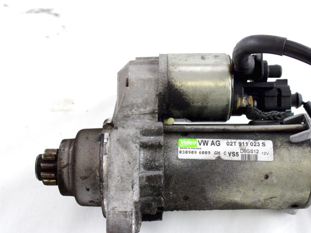 02T911023S MOTORINO AVVIAMENTO SKODA ROOMSTER 1.4 B 63KW 5M 5P (2009) RICAMBIO USATO